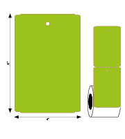 Product#6080 green Tag Size: 4? x 6?