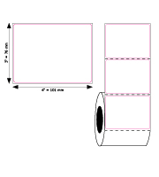 Product#6162 101076 white Label Size: 101 mm x 76 mm