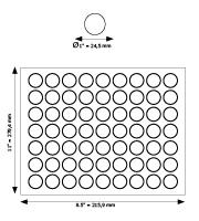Product#6165 2.5" x 2.5 "